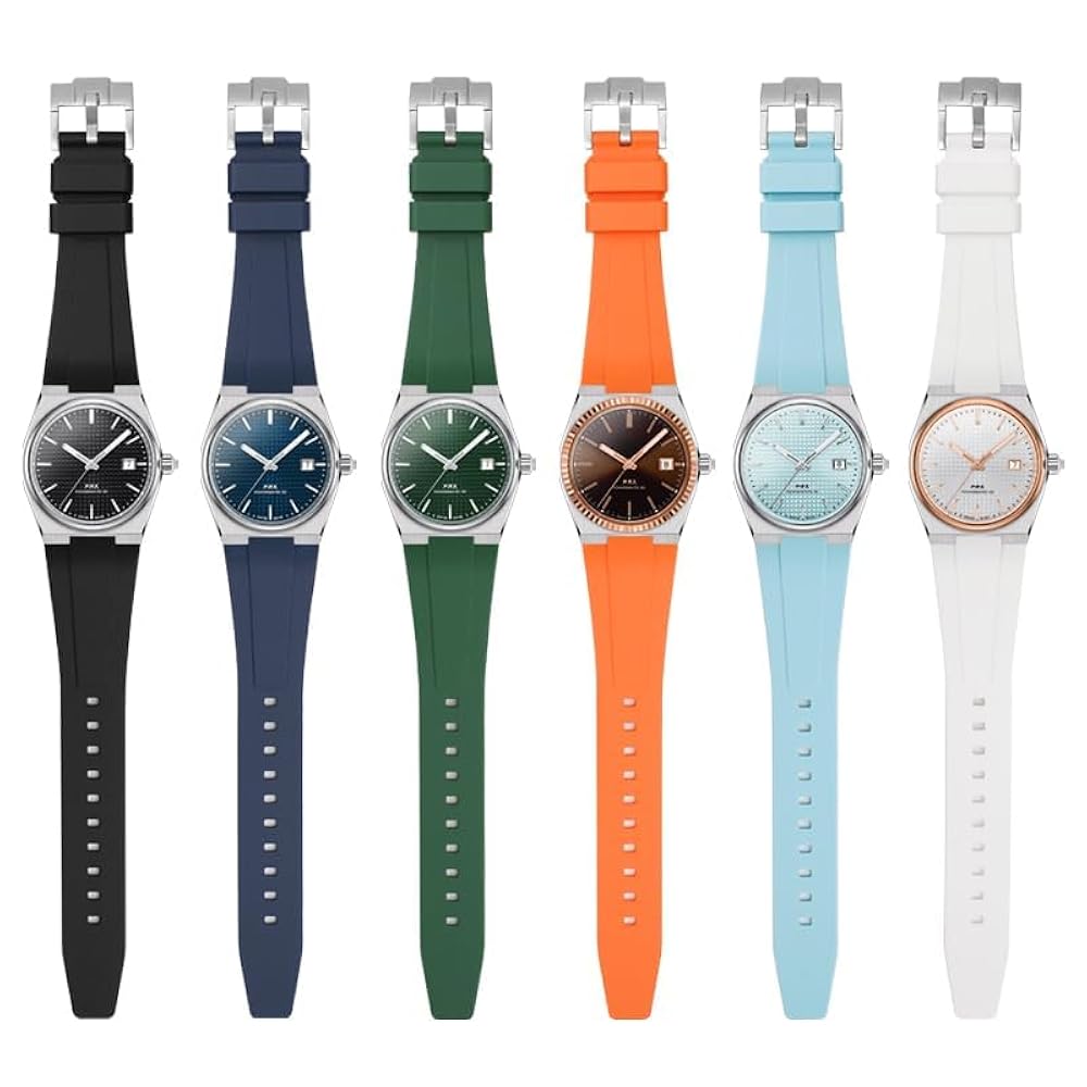 TISSOT PRX ホワイト ラバー ストラップ 12MM 40mm Tissot PRX 40 White Dial White Rubber Strap Watch For Men