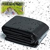 Natural Garden Fish Pond Liner Heavy Duty Plegable y Resistente 2,5 x 2,5 m a 9,5 x 9,5 m, ideal para piscinas de agua, cascadas y depósitos