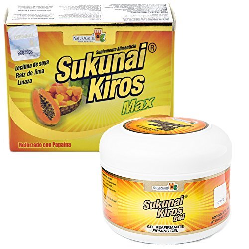 Naturacastle Value Pack Sukunai Kiros Max + Sukunai Kiros Gel Lose Weight + Slimming, Firming Action Gel by naturacastle