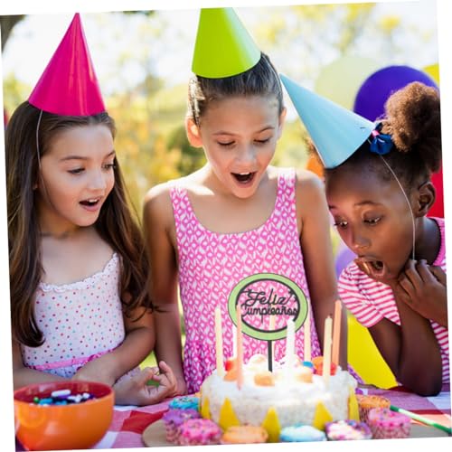 SOIMISS 5 Unidades inserção de bolo topo de bolo de feliz aniversário topo de bolo de aniversário de