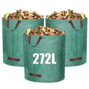 Newthinking 3 Stück Gartensack 272L Laubsack