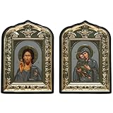 Flexibel nutzbar: Mit integriertem Ständer zum Aufstellen sowie Vorrichtung zum Aufhängen – für Hausaltar, Wohnzimmer oder Gebetsraum.