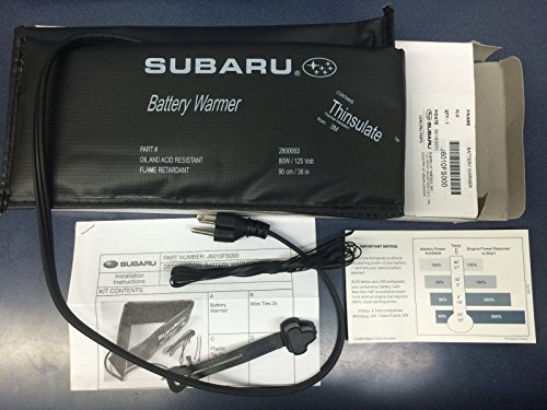 J6010FS000 - Battery Warmer - 2019 Subaru Forester 10 Subaru 80W Battery Warmer J6010FS000 Forester Legacy Impreza Outback Crosstrek Genuine OEM