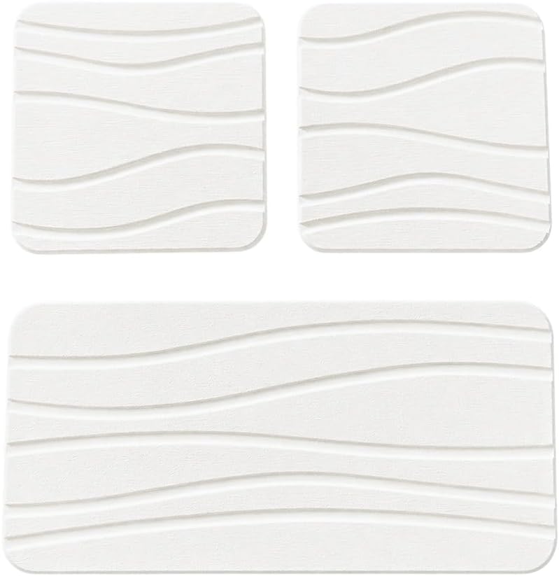 Diatomaceous Earth Coasters Set of 3,Quick-Dry Coaster for Desk