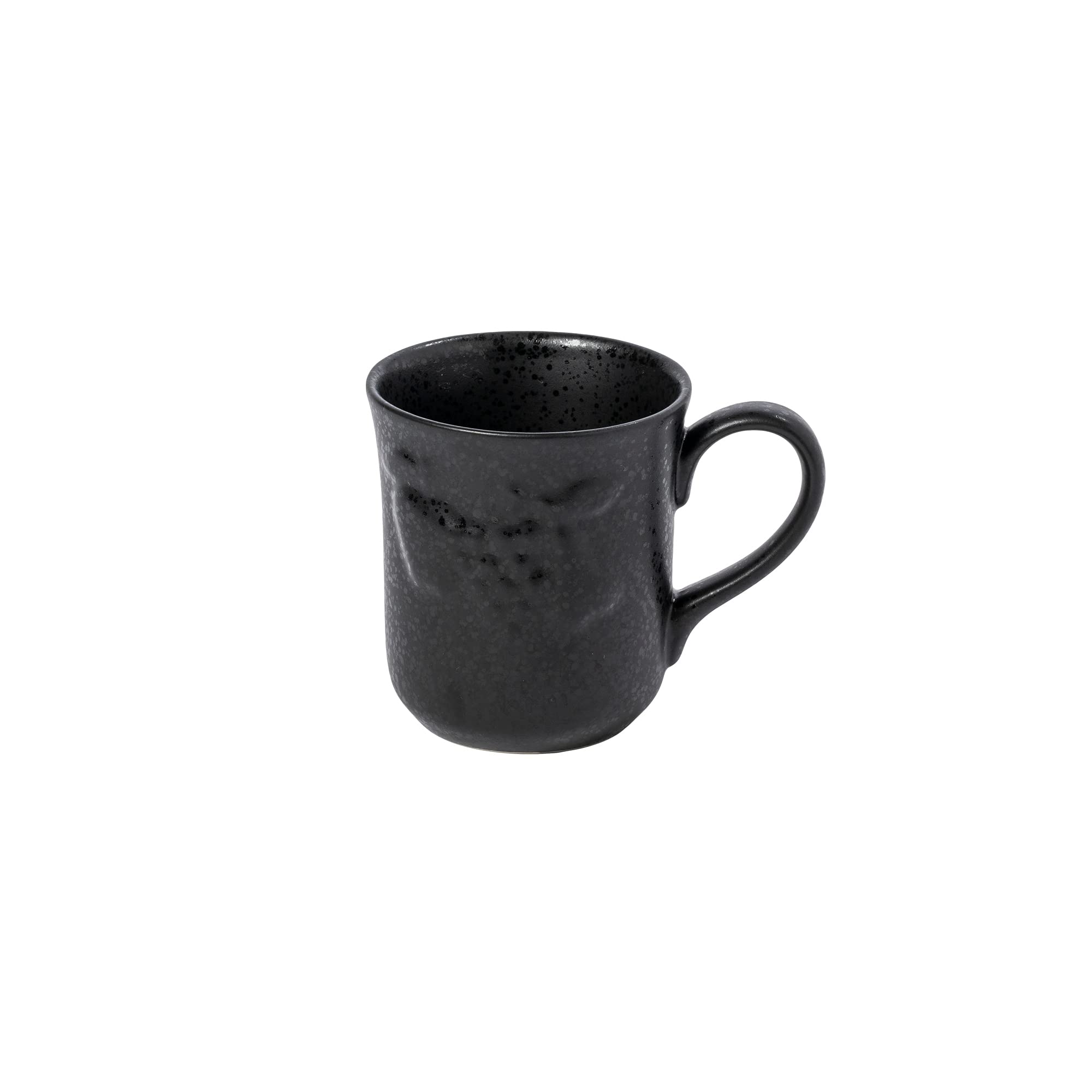 Casafina Ceramic Stoneware 10 oz. Mug - Madeira Harvest Collection, Matte Black | Microwave & Dishwasher Safe Dinnerware | Food Safe Glazing | Restaurant Quality Drinkware