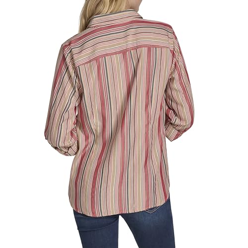Image of Nautica Women's Button Front Long Sleeve Roll Tab Shirt