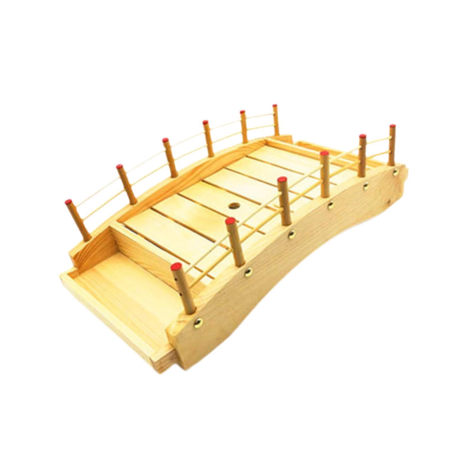 Sharplace Prime de sushi en bois Prime en bois pont assiette assiette de nourriture de nourriture pour pâtisse, M