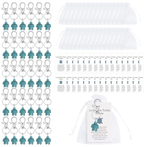 Turtle Keychain, Sea Turtle Pendant, Travel Keychain Set, Positive Affirmation, Kids Keyring, Turtle Accessories, Keychain for Adults, Cute Turtle, Friendship Keyring