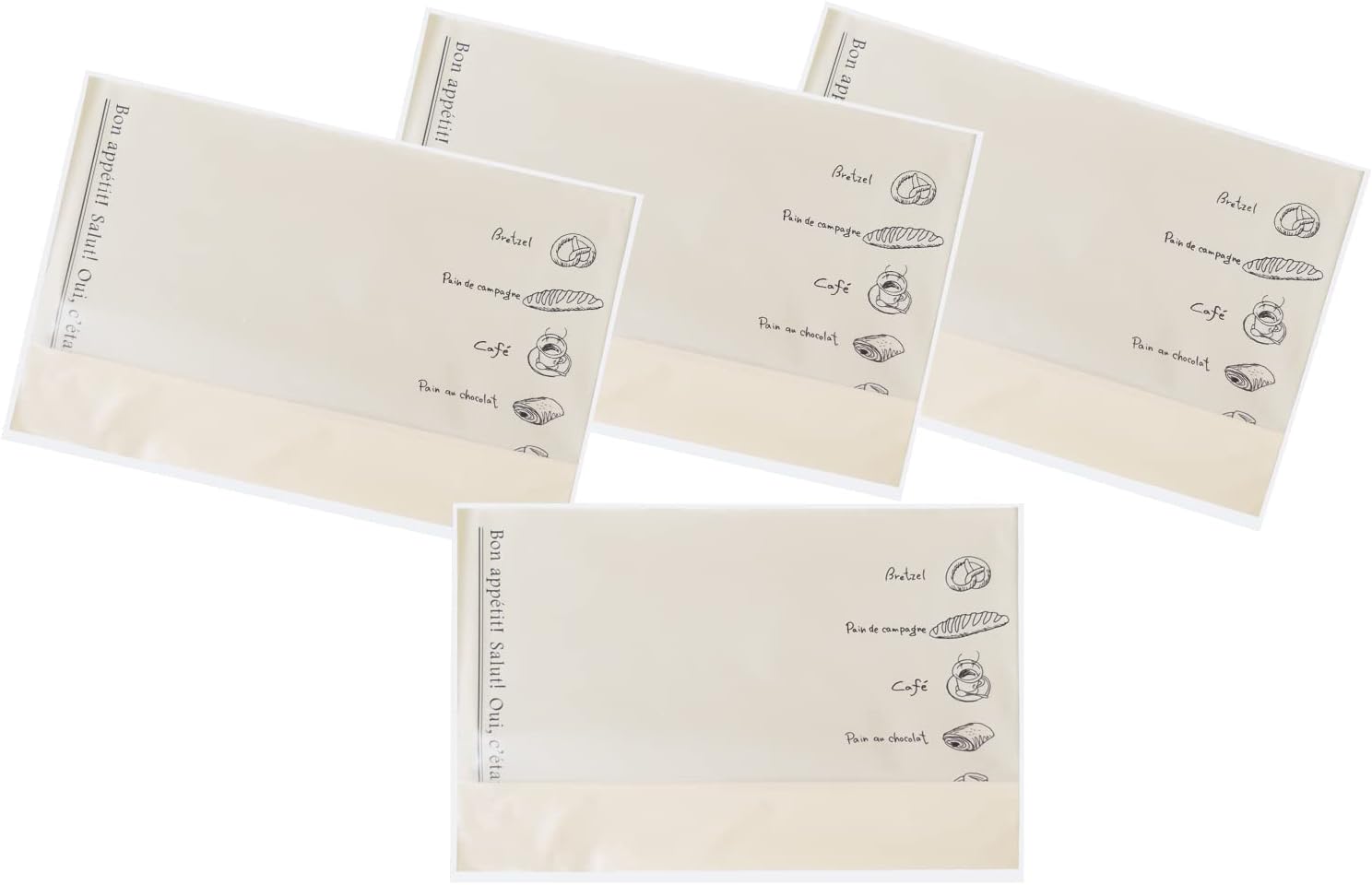 [Amazon.co.jp Exclusive] 11267-200 Bread Bags, OPP Bottom Gusset Bags, 8.3 x 5.9 inches (210 x 150 cm), Salu, 200 Bags