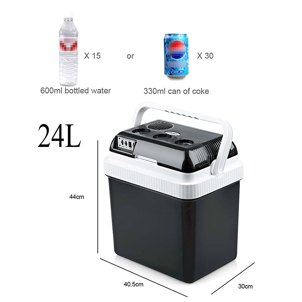 Frigo Portatile, Mini Frigorifero per Auto da 24L, Congelatore per Macchina Elettrico Caldo E Freddo, 12/220 V per Campeggio, Viaggi, Picnic e Auto