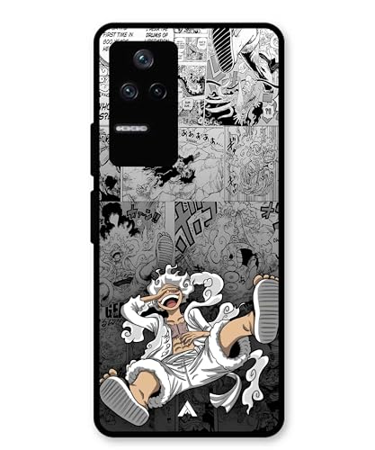 Image of Premium Anime 2 Case for Xiaomi Redmi K40s (Glossy Finish) Soft-Touch Metal TPU Back Cover, Shockproof, Designer, Aesthetic Mobile Phone Case