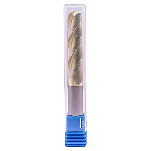 Miniatura 4 de BestParts Fresa de carburo sólido de alto rendimiento para aluminio, revestimiento ZRN, hélice de 37 grados, 3 flautas, diámetro de corte de 1/2