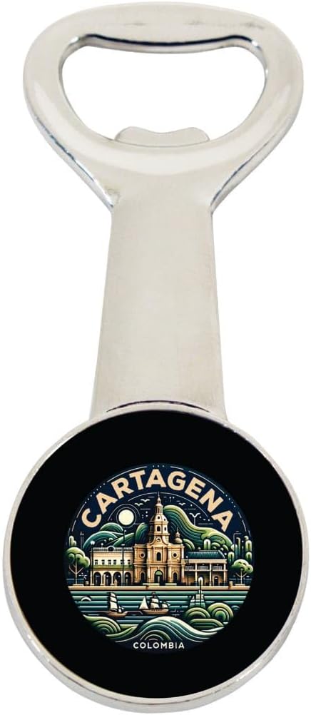 Cartagena Colombia Souvenir Destination Magnetic Bottle Opener 4-Pack