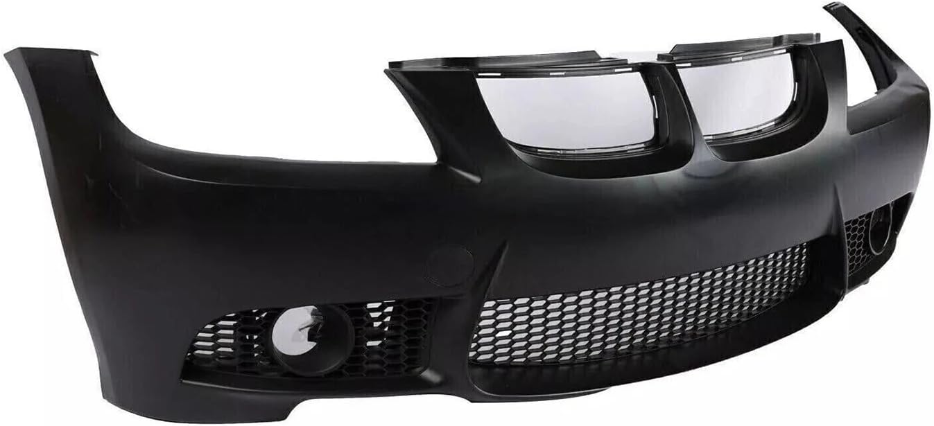 M3 Style Complete Front Bumper Cover & Grille Compatible with 2006-2008 BMW E90 3 Series 325i 328i 330i 335i |Replace OE# 51117140859, 51117170052, 51117170051