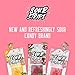 SOUR STRIPS Pink Lemonade Flavored Candy | Deliciously Chewy Belts Vegetarian Candies, 12 per Pack, 2 Pack