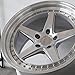 Aodhan DS-05 Custom Wheel - 19x11, 22 Offset, 5x114.3 Bolt Pattern, 73.1mm Hub - Silver with Machined Face Rim