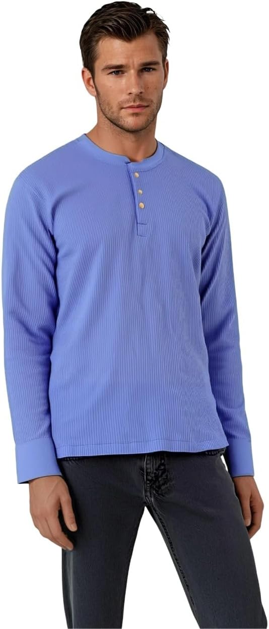BROOKLYN'S BEST Mens Thermal Shirts - Long Sleeve Crew Neck Thermals for Men - Assorted Colors