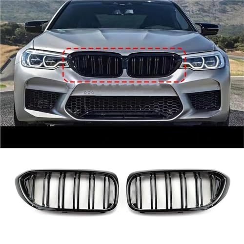 Grille de phare antibrouillard pour BMW Série 5 G30 G31 calandre avant 2 lames - 2