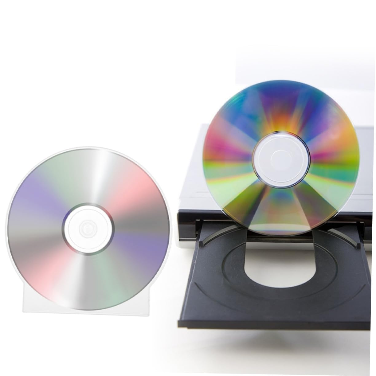 Custodia per CD Singolo Trasparente in Plastica Rigida, Protezione Anti-graffio e Polvere, Porta Dvd Standard per Archiviazione Ordinata, Set da 50 Pezzi per Uso Domestico