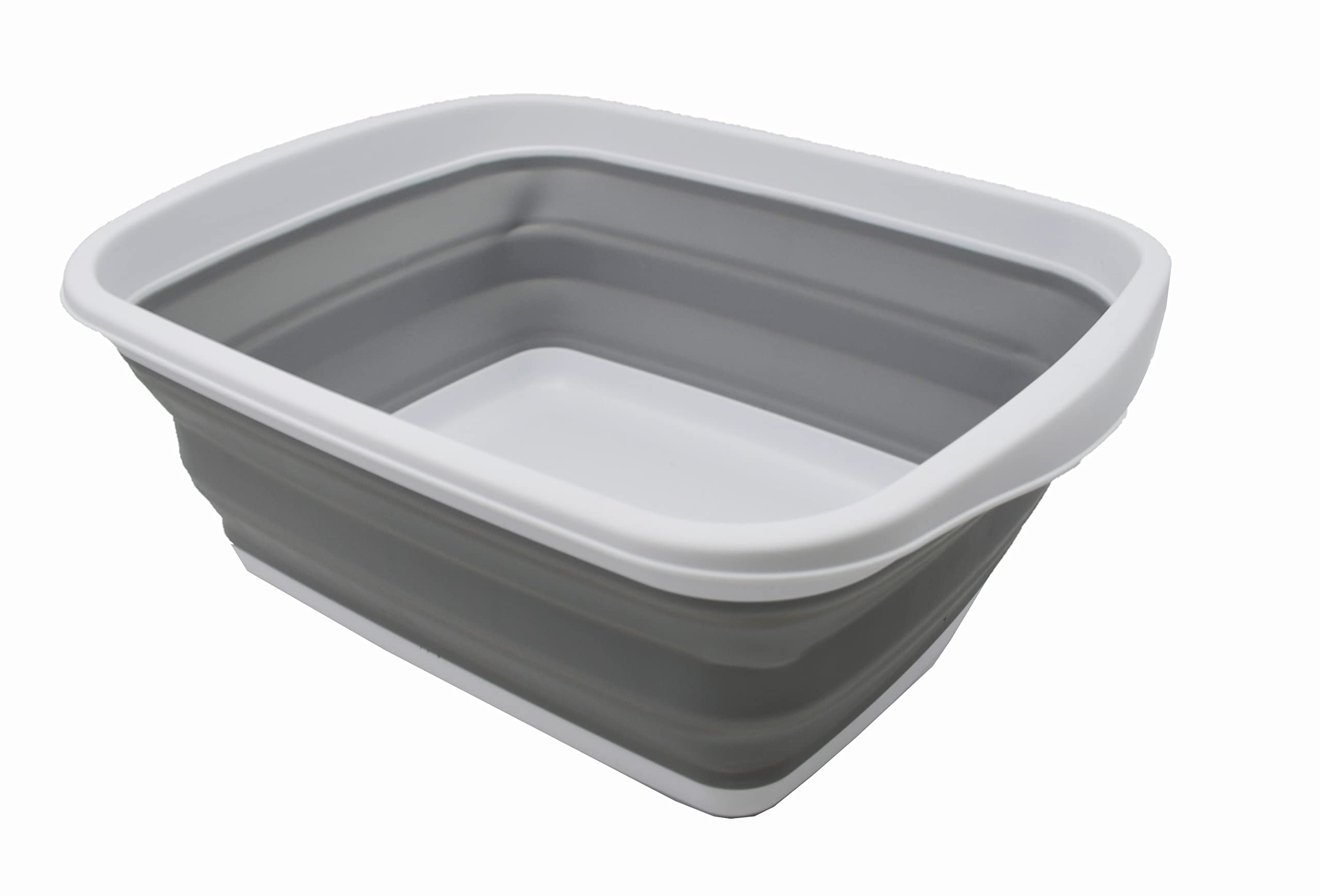 SAMMART 10L Collapsible Tub Foldable Dish Tub Portable Washing Basin Space