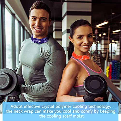 Image of Geyoga Cooling Neck Wraps Cooling Scarf Wrap Bandanas for Summer Women Men Walking Riding Outdoor
