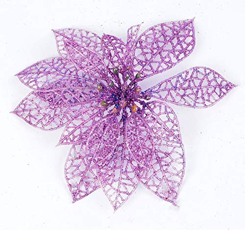 6 Fleurs de soie artificielles de 15cm pour décoration de fête festive
