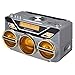 Retro Studebaker Avanti Stereo Boombox with CD, FM Stereo Radio, Bluetooth Receive and Transmit, LED Light Show and 15W Subwoofer for High Power Bass (Silver)