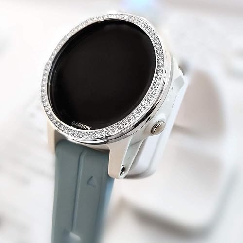 Miniatura 5 de Abanen Bisel de reloj para Garmin Fenix 5S, cubierta adhesiva de cristal brillante, anillo de protección antiarañazos para Garmin Fenix 5S/5S Plus