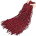 Soft Locs Burgundy Red Faux Locs Crochet Hair 30 Inch 7 Packs Long Crochet Locs Goddess Locs Natural Synthetic Pre looped Crochet Braids For Butterfly Locs Crochet Hair (30 Inch (Pack of 7), BG#)
