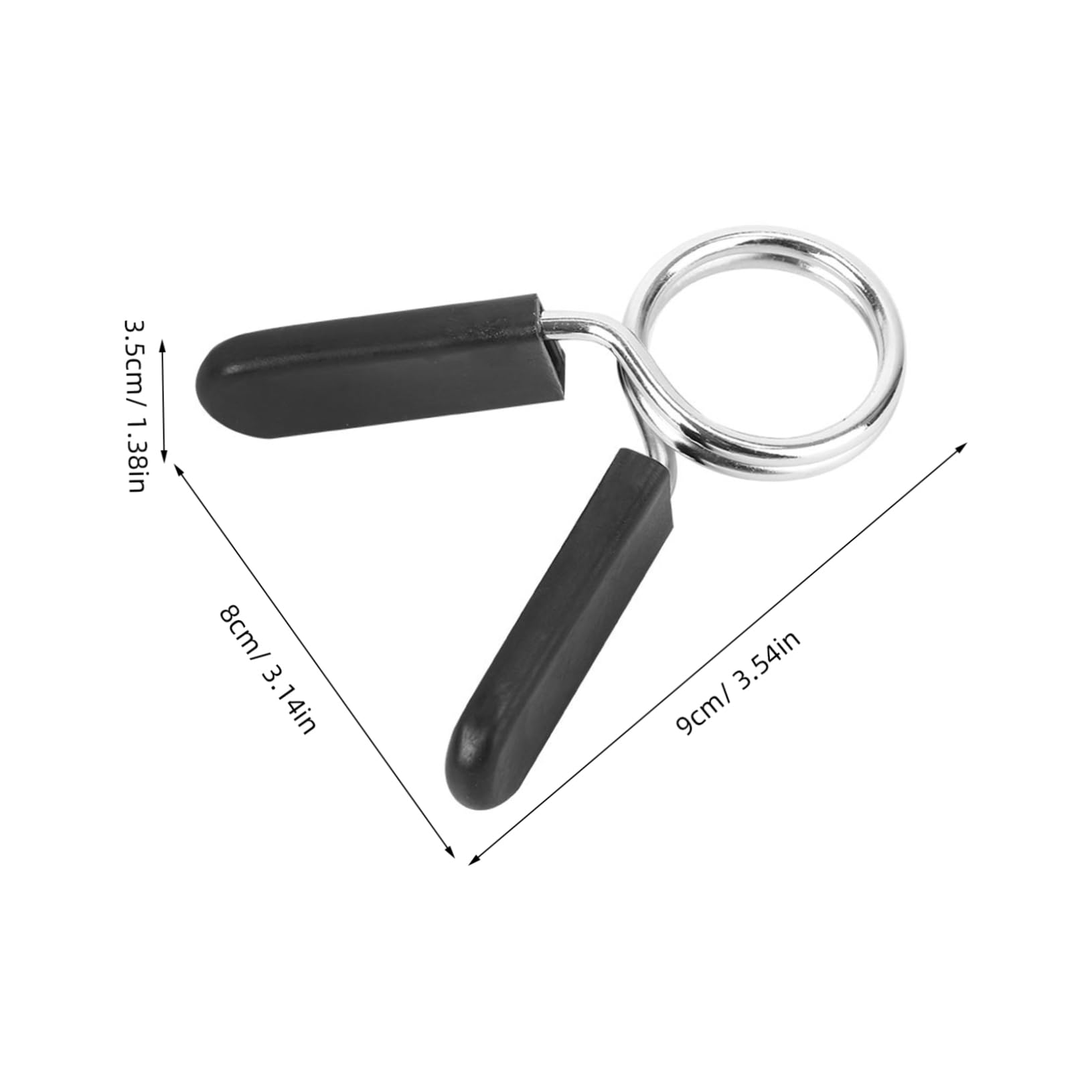 Mipcase 4Pcs Spring Clip Collars for Barbell Weightlifting Durable Clamps for Powerlifting and Cross Fit Handle Gym Equipment Accessory