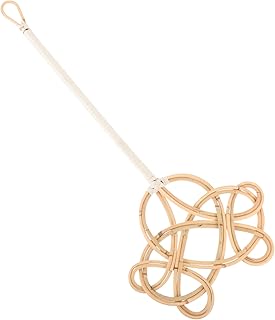 KONTONTY Rattan Cotton Quilt Professionl Carpet Beater Rug Beater Comforter Area Rugs Mat Beater Quilt Dust Cleaning Tool Carpet Fluffer Household Dust Beater Old Fashioned Rag