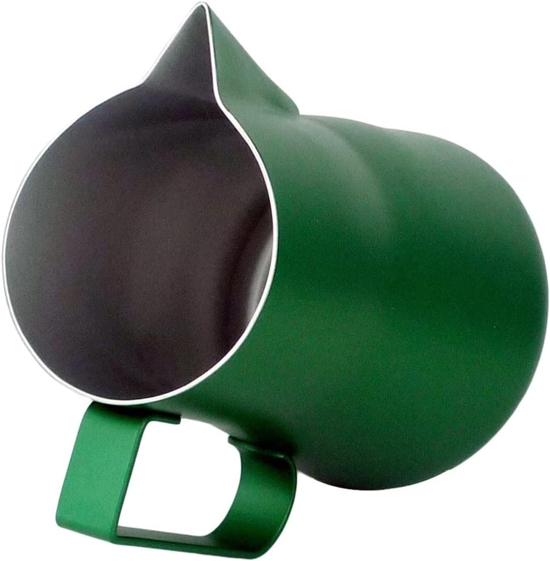 Edelstahl-Messbecher, Milchaufschäumkännchen for Kaffeemaschine, Milchbecher aus Edelstahl, Milchkännchen, matt, manueller Milchaufschäumer, Kaffeezubehör | Blue