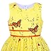 Sunny Fashion Girls Dress Cotton Rose Flower Double Bow Tie Party Size 6