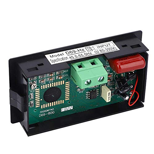Image of D69-HZ Digital Display Frequency Meter, 10~199.9Hz AC80~300V Cymometer with LCD Display, AC80-300V is Suitable for Measuring Conventional voltages, Small Size