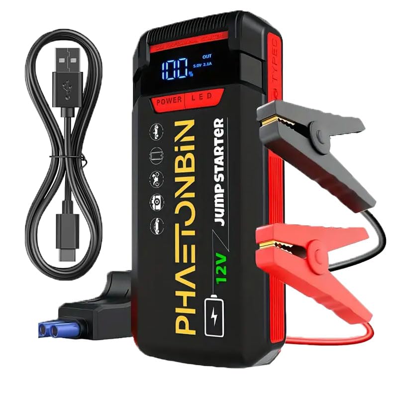 3000A Jump Starter for 7 0L Gas 3 5L Diesel Engine 12V Car Battery Charger Portable with Jumper