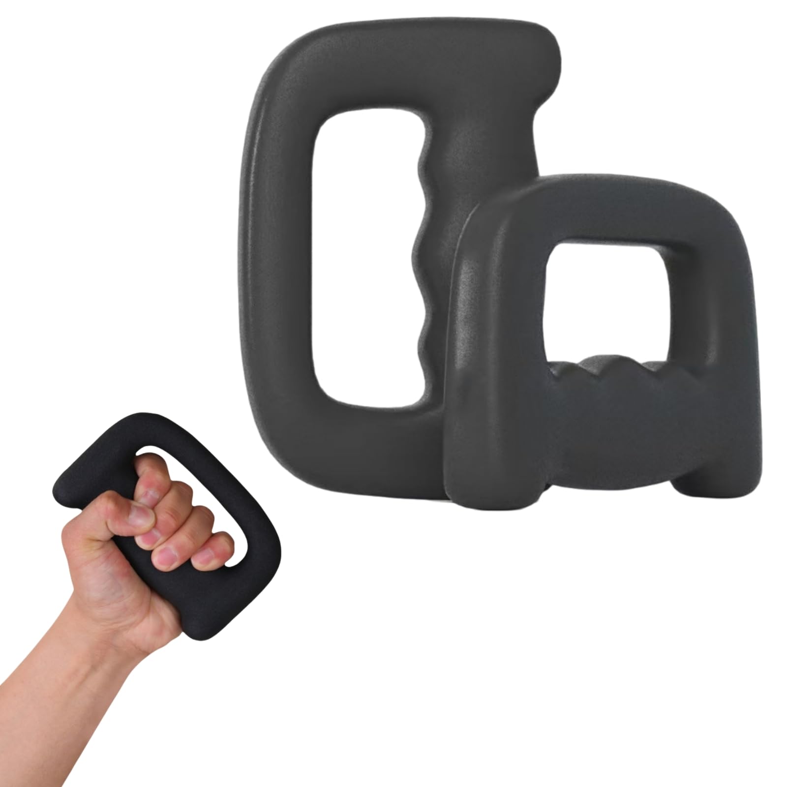 2 Mancuernas De Mano Para Equipo De Fitness, 1 Kg, Agarre Suave Antideslizante Mancuernas Para Ninos Juguete Para Hacer Ejercicio En El Gimnasio En Gris