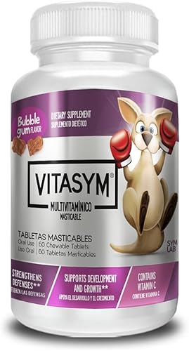 Multivitamínico, Sabor Chicle, Niños, Vitamina A, Vitamina C, Vitamina D, Etc. 60 Tabletas Masticables. Multivitamínico, Sabor Chicle Masticables,