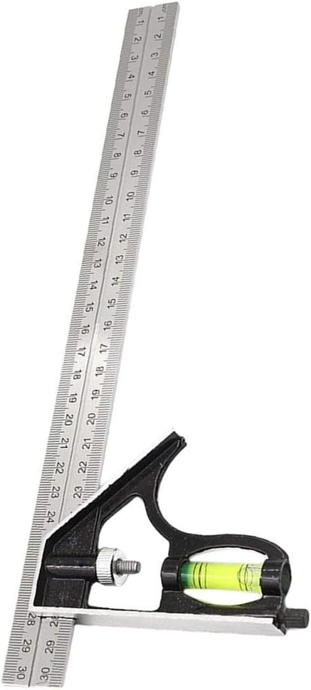 300mm Adjustable Engineer Combination Try Square Set Right Angle Ruler Measure Tool 12
