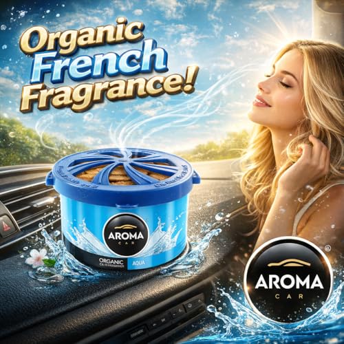 Image of Aroma Car Perfume Organic Air Freshener Aqua 40g