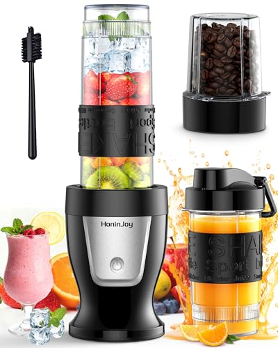 HoninJoy Smoothie Blender, 650W Personal Blenders for Shakes and Smoothies