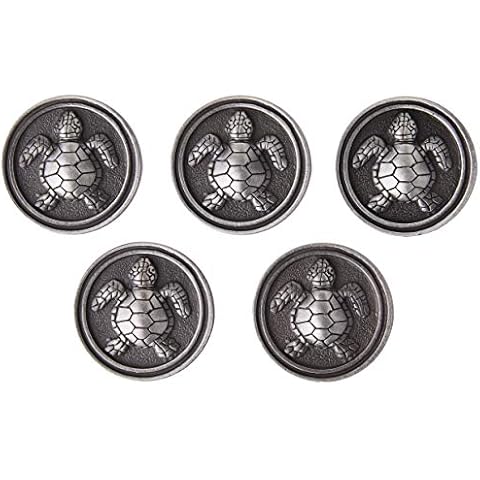 Franklin Brass Seaside Cottage Turtle Kitchen Cabinet Knobs or Drawer Knobs 35 mm, 5-Pack Brushed Satin Pewter Cabinet Hardware PBF656-BSP-C1 Cover