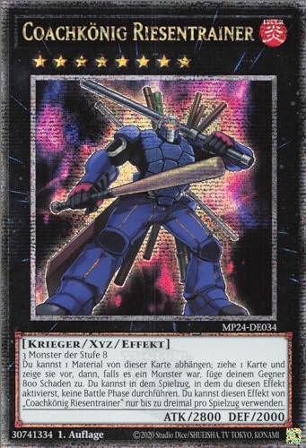 Coachkönig Riesentrainer MP24-DE034 Quarter Century Secret Rare Deutsch Boosterfrisch 1. Auflage - 25th Anniversary Tin: Dueling Mirrors - mit ReCollectibles-Versandschutz - für Yu-Gi-Oh!