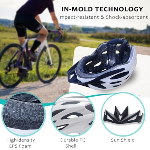 Saerovie Bike Helmets For Adults, Mountain Bike Helmets For Men With Visor thumb #5