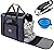 Cat Carrier Bag, Portable Foldable Pet Carrier Travel Bag for Cats and Small Dogs up to 15lbs, Breathable Airline Approved Dog Transport Carrier with Safety Inner Leash, Pet Bowl, Washable Mat