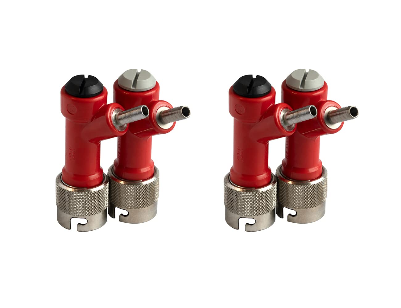 2 Set Liquid/Gas Pin Lock Connectors 1/4" Barb Fitting, Soda System, Beer System