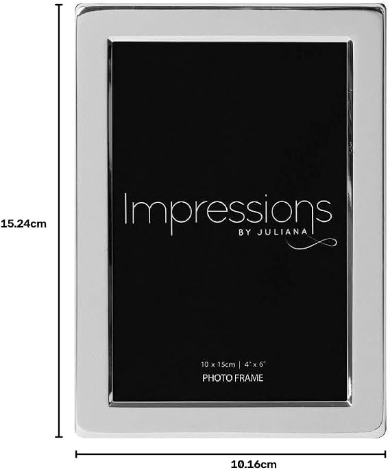 Silver Plated Flat Edge Picture Photo Frame - 4
