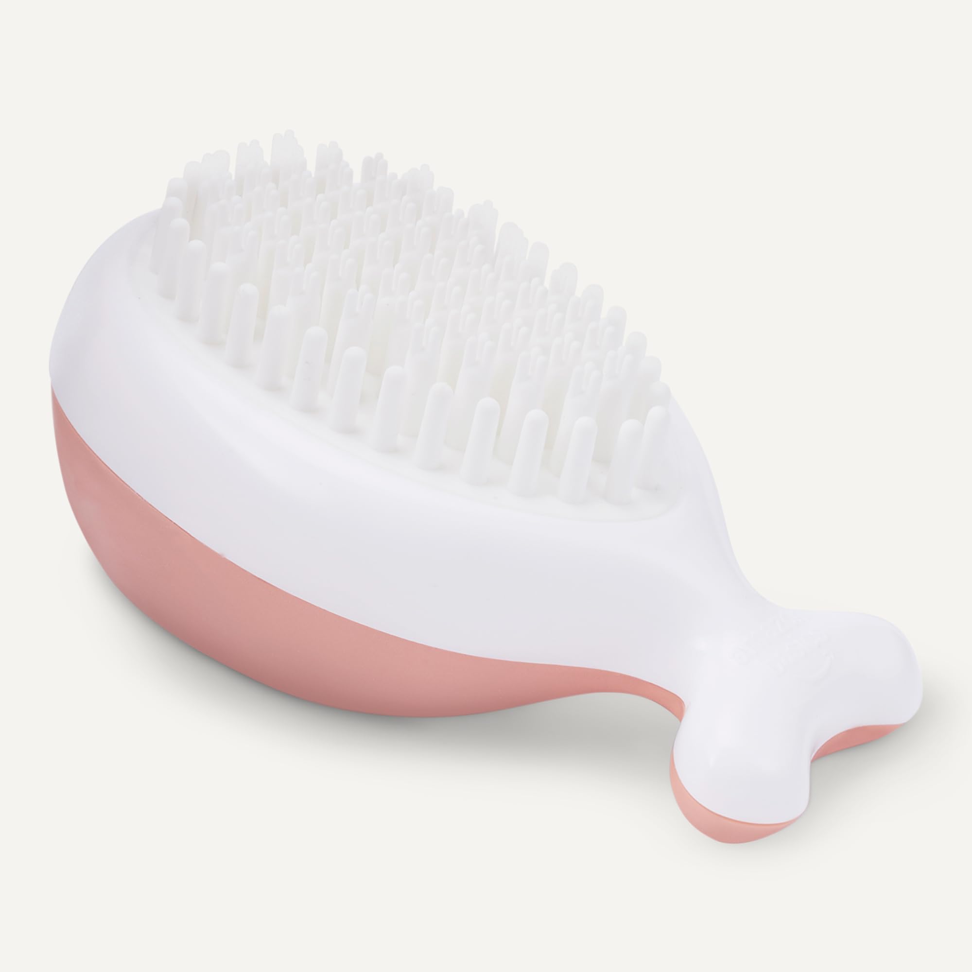 Amazon Basics Dog Bath Brush with Shampoo Dispenser and Fast Dry Towel, Blue and Orange, 3-Pack - image 3