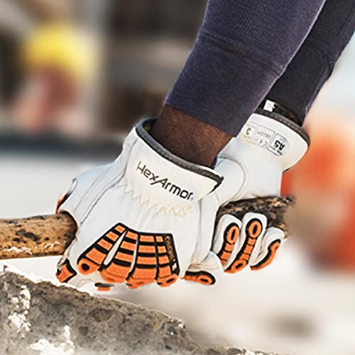 Hexarmor Cut And Heat Resistant Impact Protection Leather Work Gloves | Chrome Slt ® Series 4060 | X-Small #TOP2