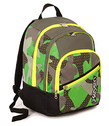 Preisvergleich Produktbild FIT Rucksack - SEVEN - MIMETICAL - Doppelfach - Militärgrün 28Lt