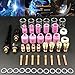Velidy 49PCS TIG Welding Torch Stubby Gas Lens #10 Pyrex Glass Cup Kit For WP-17/18/26 (49PCS)